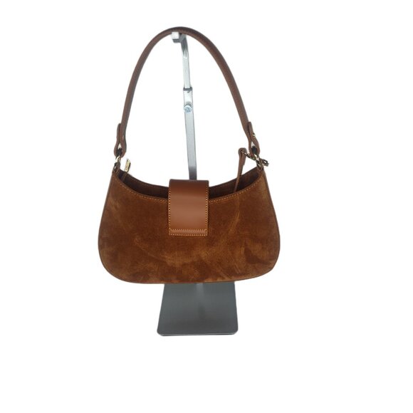 Genuine Charlie Leather “Stazalina” Small Handbag & Crossbody–Cognac/Brown-NWT - Picture 4 of 13